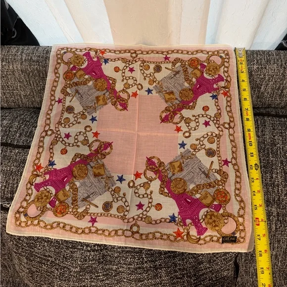 Brand new Celine handkerchief scarf 18x18 - Picture 4 of 4